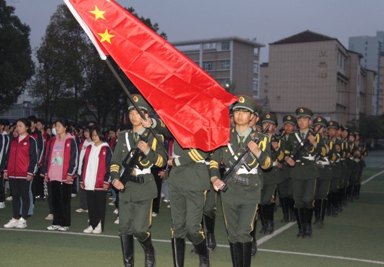 升旗仪式——出旗 升旗仪式——出旗